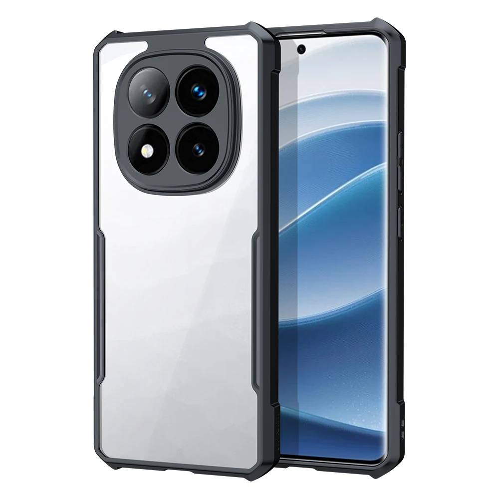 Фото Чехол Xundd для Xiaomi Redmi Note 14 Pro 4G Note 14 Pro 5G, глобальная версия-Airbag Tech, противоударный ПК + гибридный прозрачный чехол из ТПУ №1