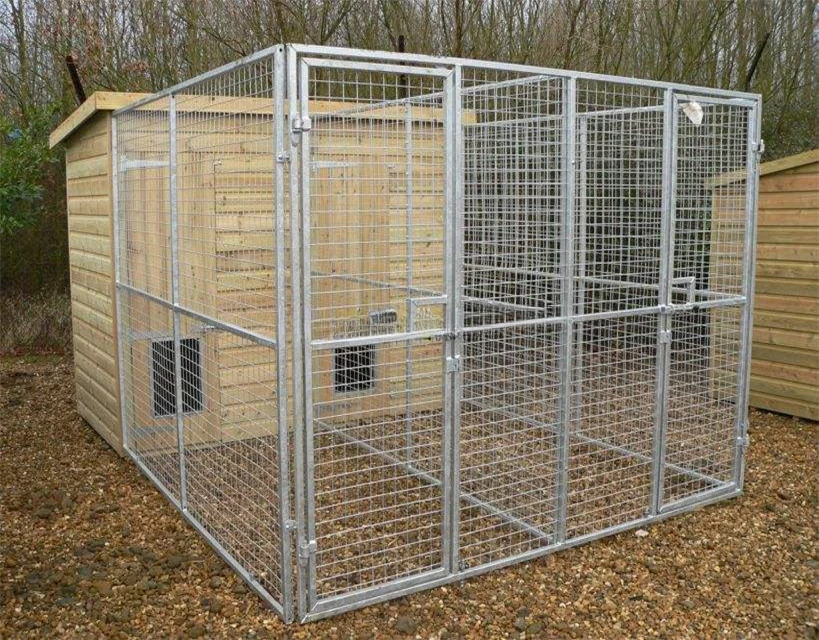 

Factory Direct Good Quality Double Dog Kennel Outdoor Kennels