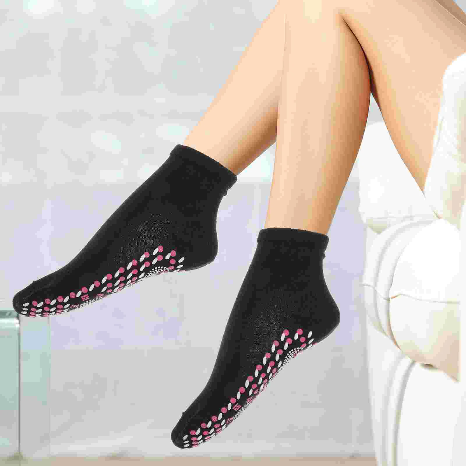 Носки с подогревом тапочки терапия здоровье магнитная сила дом белый мужчина