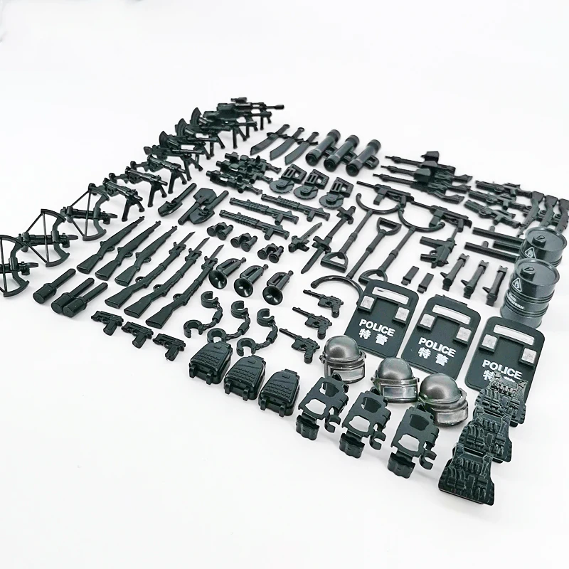 89 шт. арбалет щит масляный барабан броня строительные блоки модель военной армии