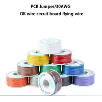 1pcs ok line circuit board flying wire pcb jumper electronic wire welding connection wire 30 30awg wire single core copper wire