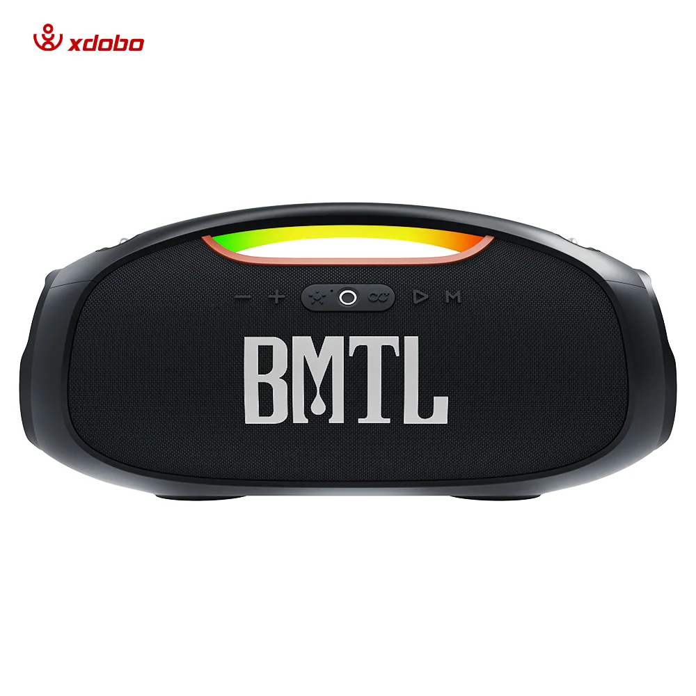 Фото BMTL 100W B-o-o-m Мощная стерео-колонка, популярная модель, водонепроницаемая, с глубоким басом, для караоке и вечеринок, портативная беспроводная колонка с Bluetooth. №1