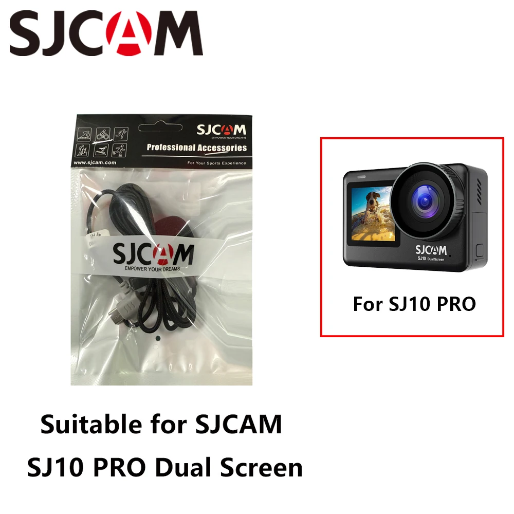 Фото Микрофон SJCAM для экшн-камер с физическим шумоподавлением, проводной, на прищепке, подходит для SJ6, SJ8, SJ10 PRO, SJ20, C200, C200 PRO №4