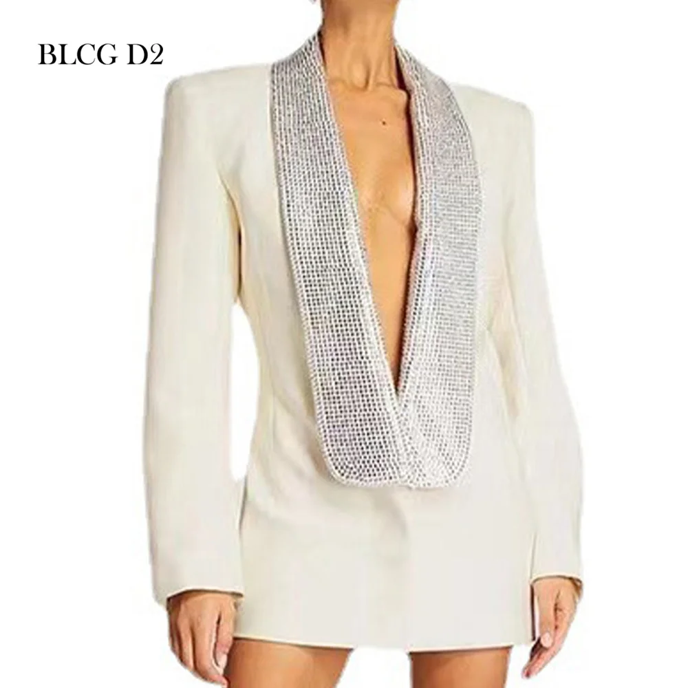Женский белый блейзер BLCG D2 с