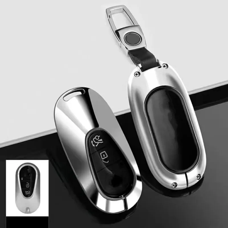 

New Arrival Zinc Alloy Remote Key Case Cover For Mercedes Benz 2021 C S Class C260L W223 W206 S350L S400L S450L S500L Keychain
