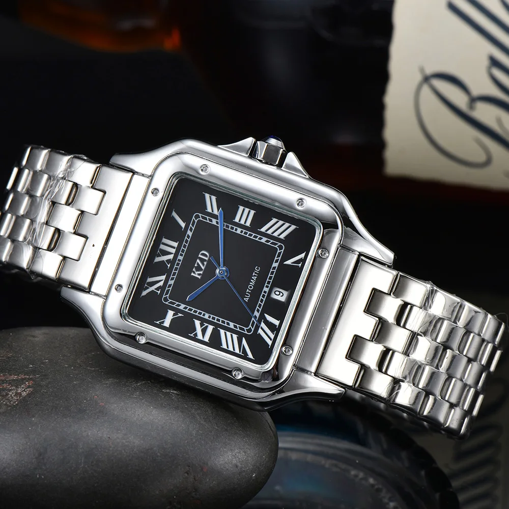 

2022 Hot High Quality Original Men's And Women's Watches Quartz Multifunction Square Stainless Steel Man Watch Luxury AAA Clocks
