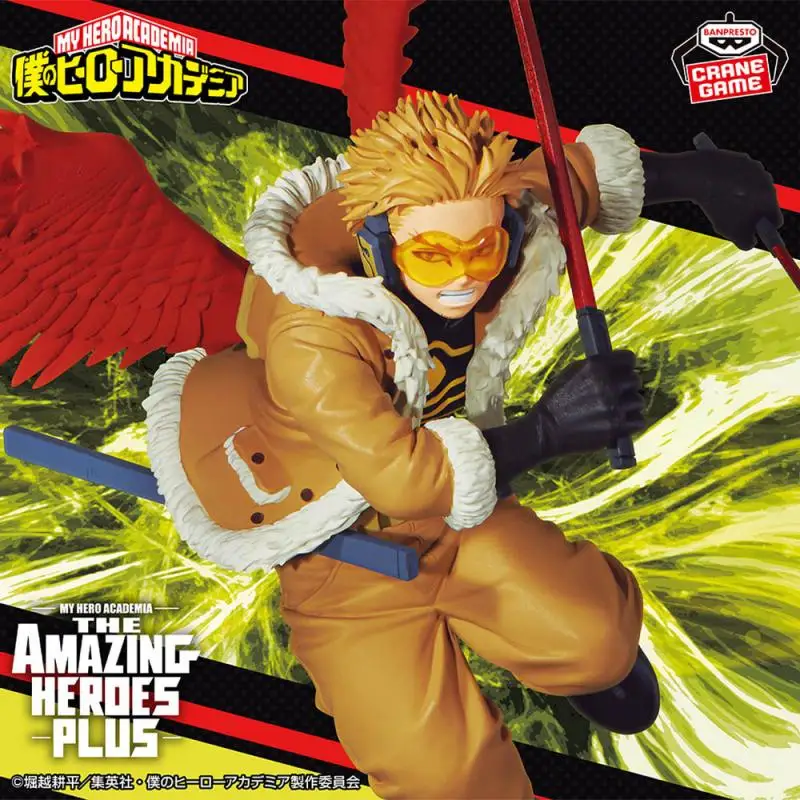 Оригинал в наличии Banpresto The Amazing Heroes Plus My Hero Academia Hawks аниме фигурка модель игрушки