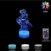 cartoon series 3d table lamp led atmosphere light creative gift visual colorful night light room decoration lights neon sign