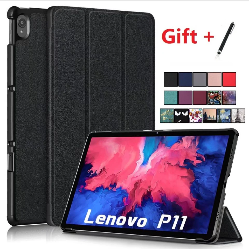 

For Lenovo Tab P11 TB-J606F 11 inch P11 Pro TB-J706F 11.5 inch Tablet Case Folio Stand with Auto Sleep/Wake with Stylus Pen