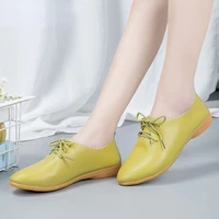 fashion women casual shoes quality all match female footwear soft comfort lace up flats shoes non slip large size 35 44