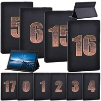 tablet case for lenovo tab e10 10 1m10 10 1 leather stand cover for tab m10 fhd plus tb x606f digital pattern case
