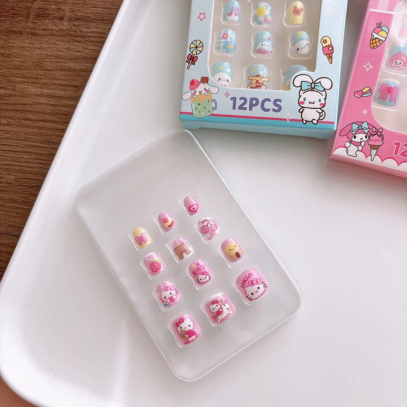 Детские наклейки для ногтей с милым принтом периферийные устройства в стиле