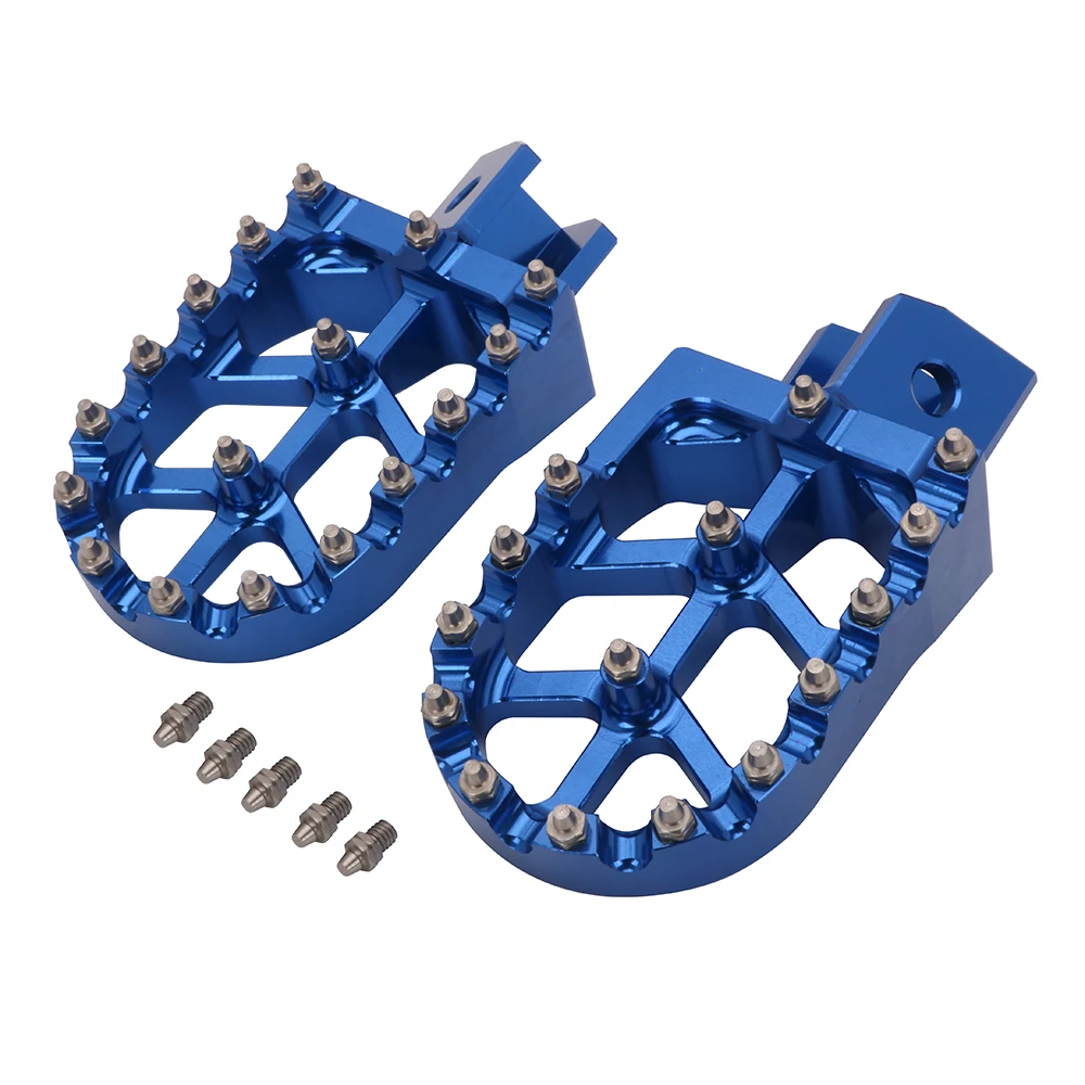 

Motorcycle CNC Footpeg Footrests Foot Peg Rests For Yamaha PW80 1983-2006 PW50 81-21 Y-ZINGER 1985-2001 TW200 PW 50 80 TW 200