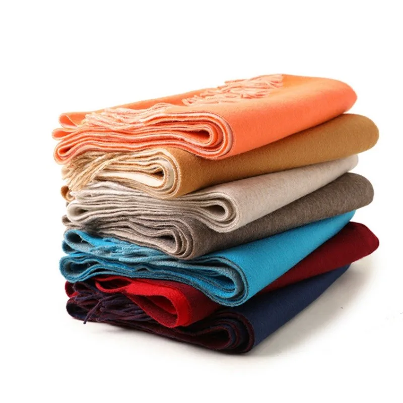 

Luxury Ladies Thicken Cashemere Scarf Fashion Women Large Pashmina Scarves & Wraps Shawls With Tassel 70*190 465g New Top Grade