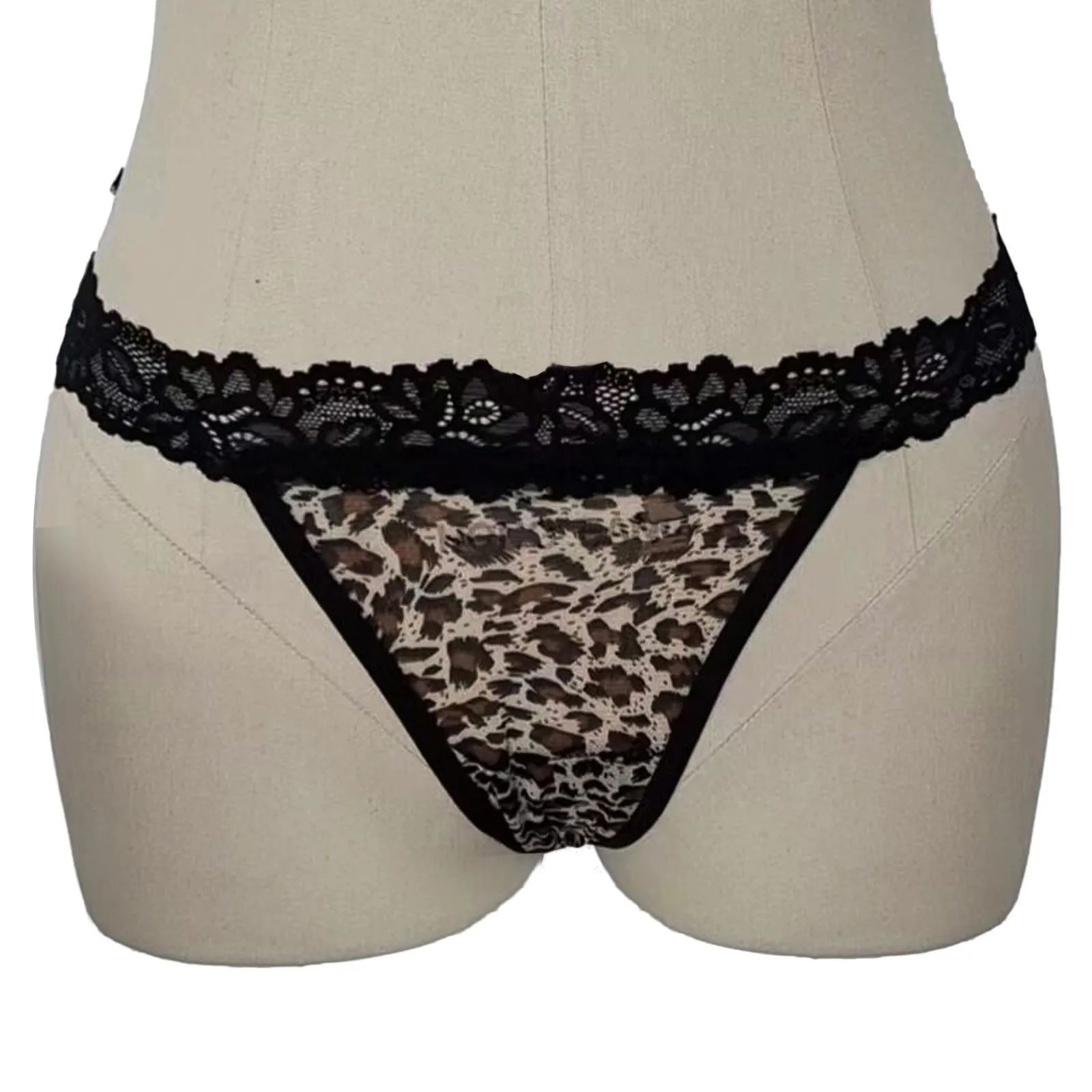 Women Leopard Thongs Lace Panties Seamless Ladies Low Waist Underwear Sexy Breathable Lingeri Briefs Intimates Trousers Bikini