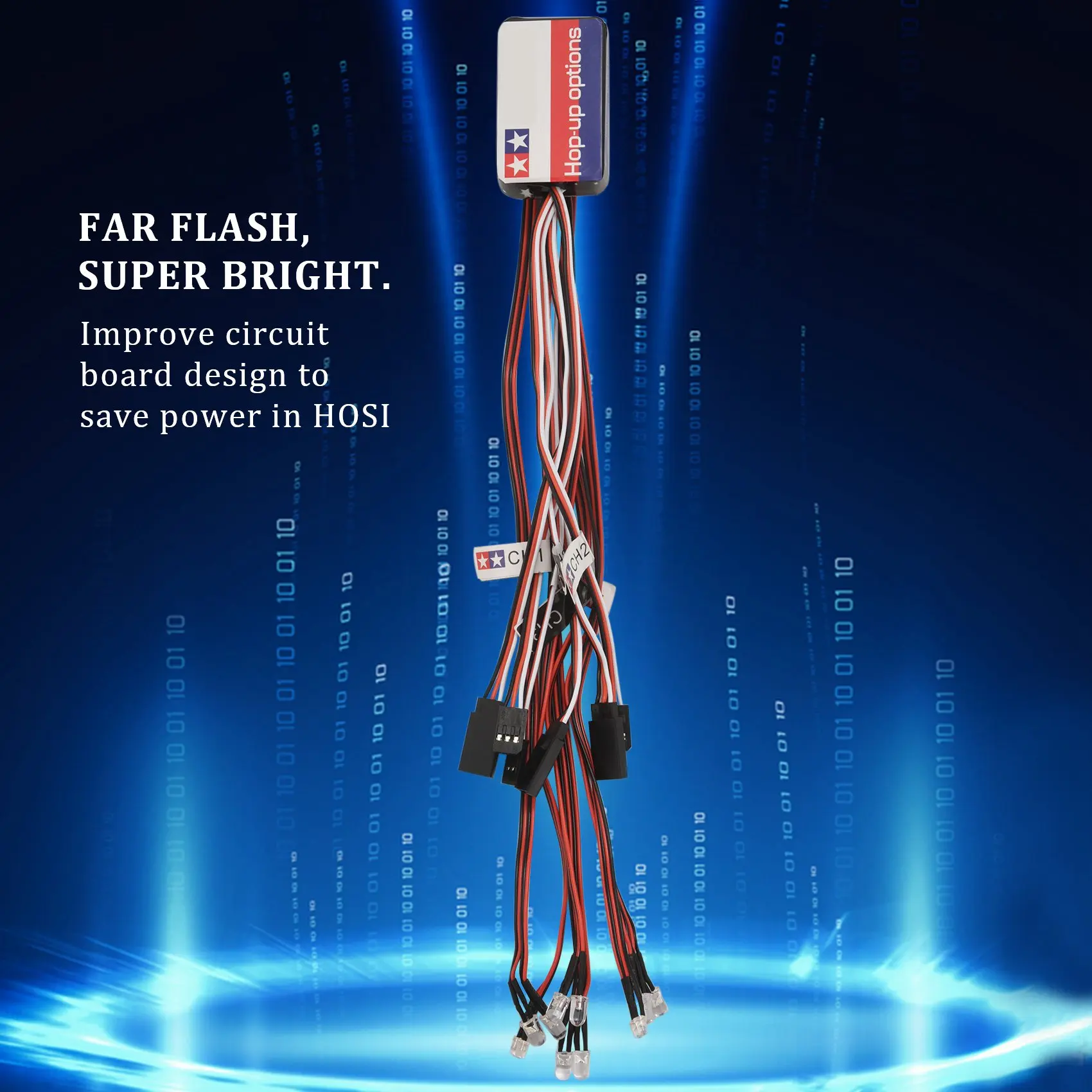 12 лампочек набор рулевого тормоза вспышка для моделей масштаба 1/10