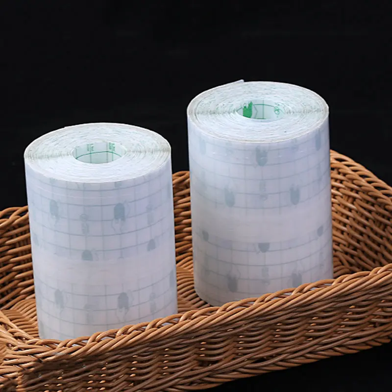 

10M Length Waterproof Medical Transparent Adhesive Tape Bath Anti-allergic Medicinal Wound Dressing pu membrane Fixation Tape