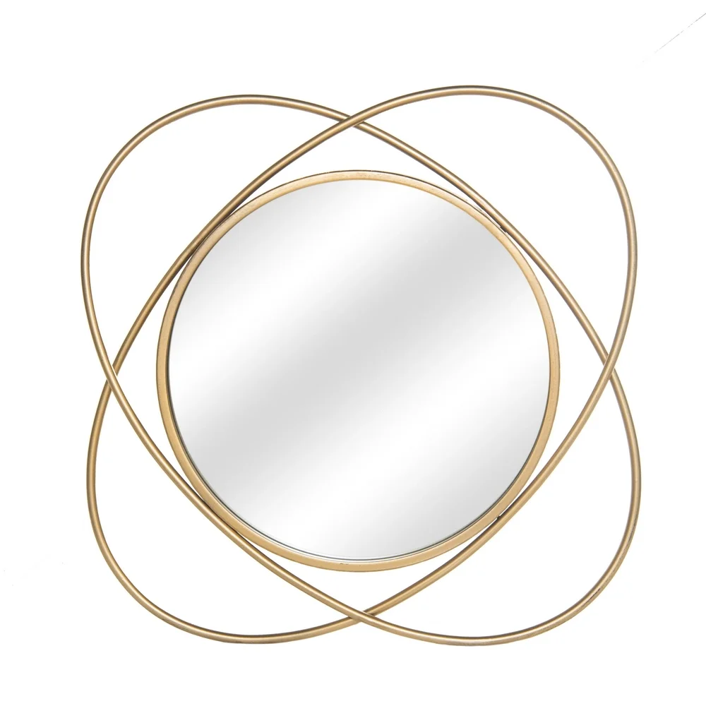 

Free shipping Iron Wall Mirror Decorative Mirror 22Inch,Gold YJ