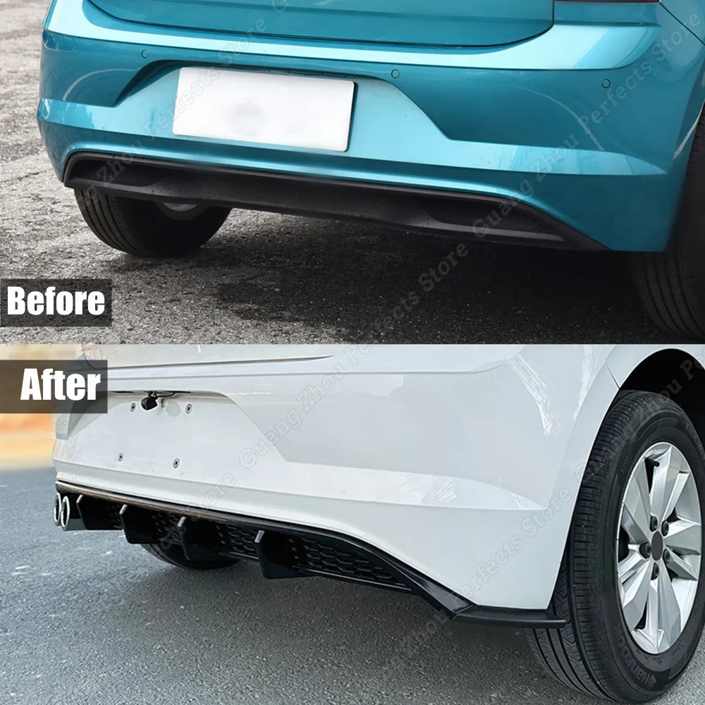 Рассеиватель заднего бампера для VW Polo 6 MK6 2017-2021