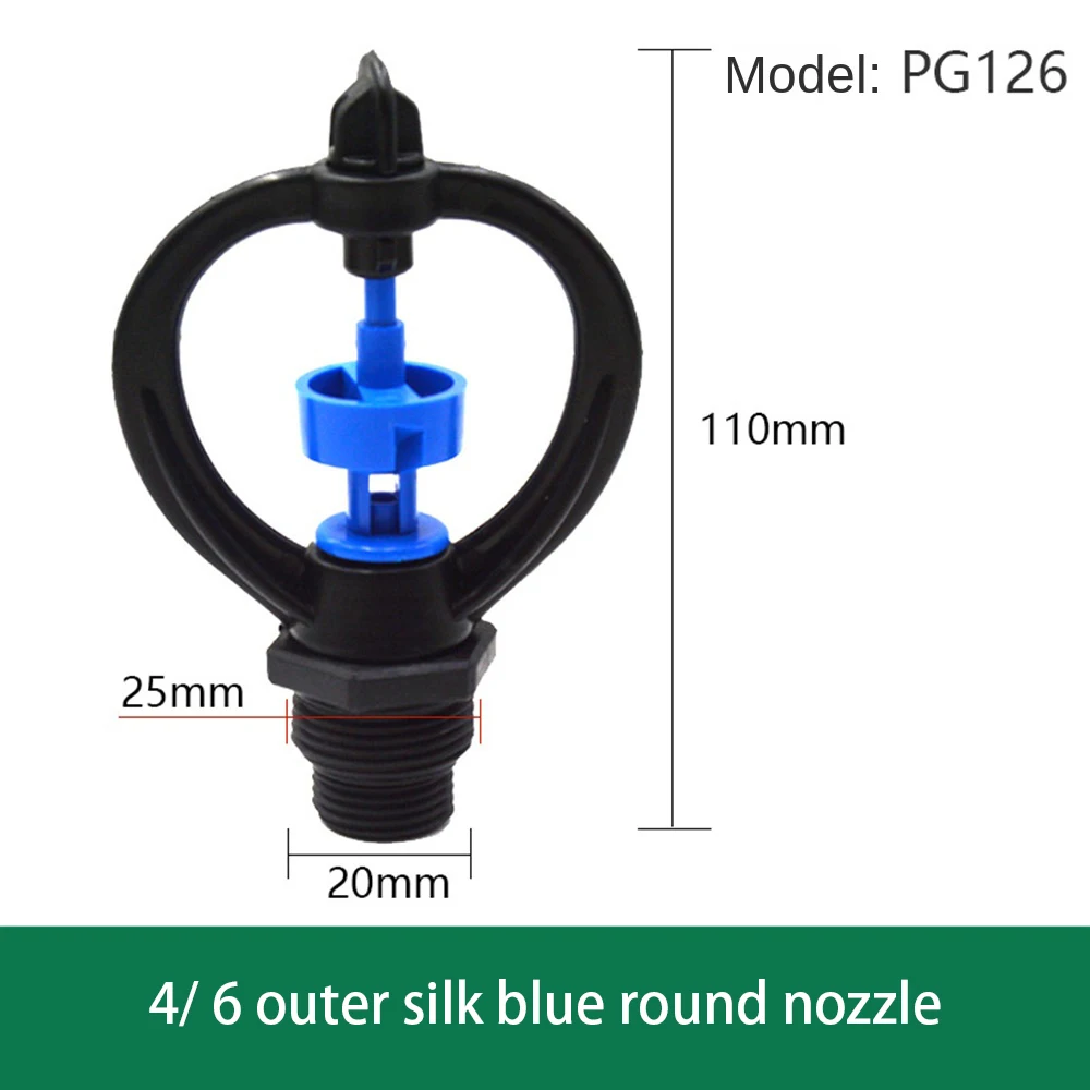 

2PCS Irrigation Head Pp Pom Material 360 Degree Rotating Convenient Automatic Water-saving Sprinkler Head Watering Nozzle 50g