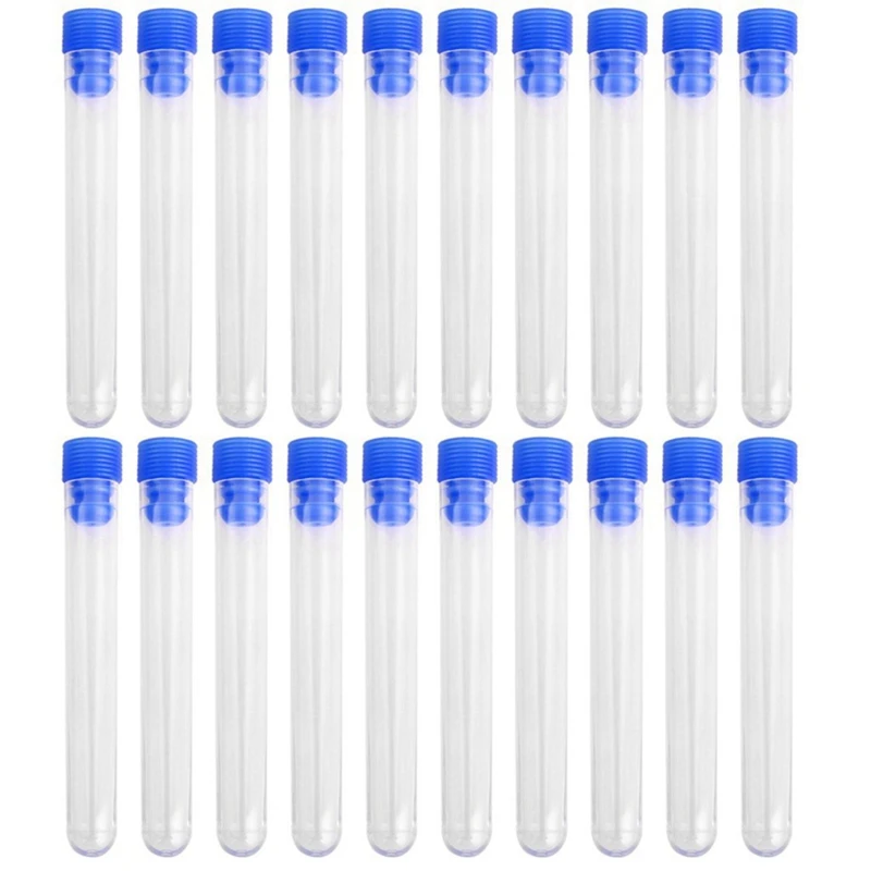 

200 Pcs. Not Graduated Plastic Test Tube Lab Test Tool With