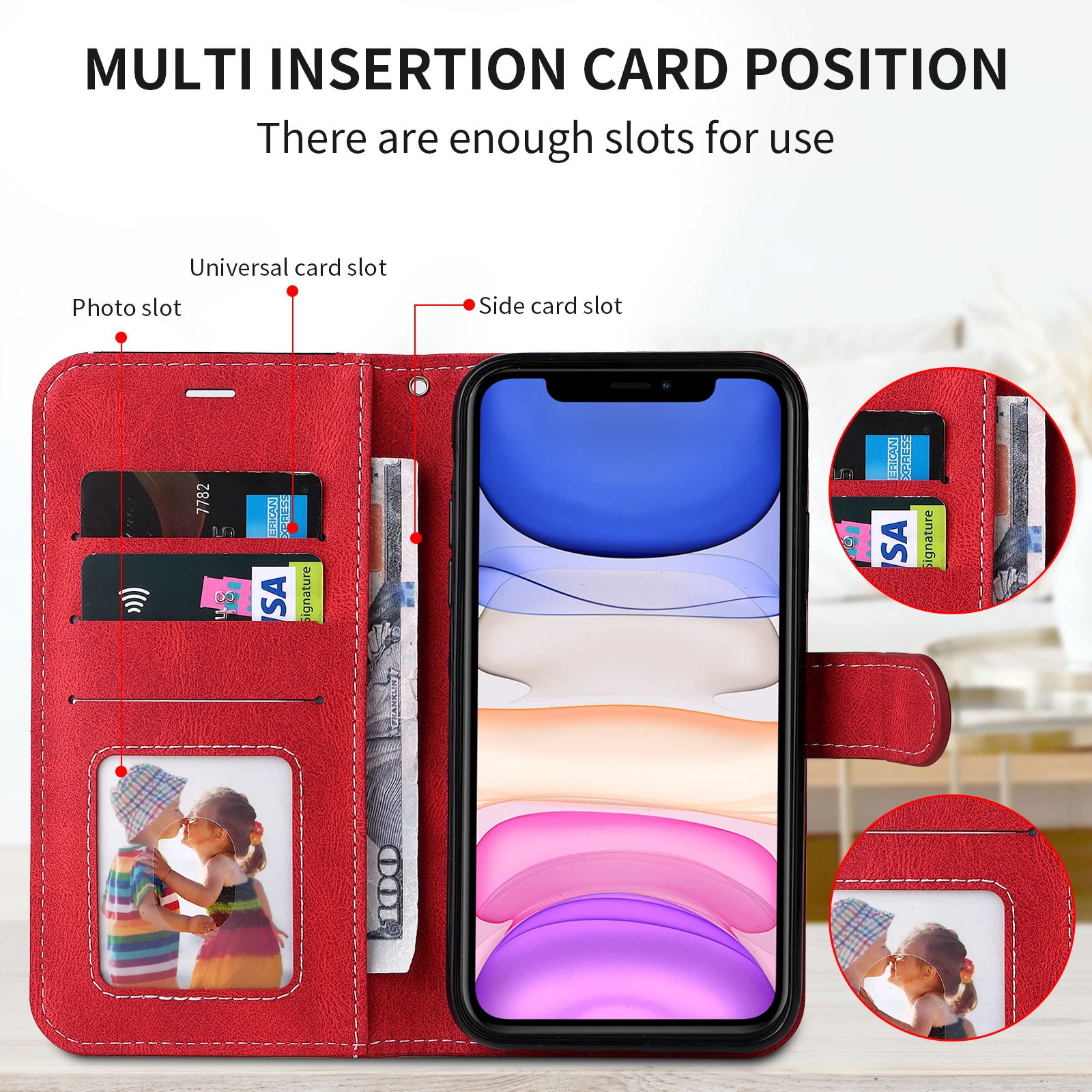 Фото Чехол-кошелек с откидным слотом для карт для Samsung Galaxy S10 Lite S9 S8 Plus S7 Edge Note 20 Ultra 10 Pro 5G 9 8 Xcover7, чехол с защитой от падения №5