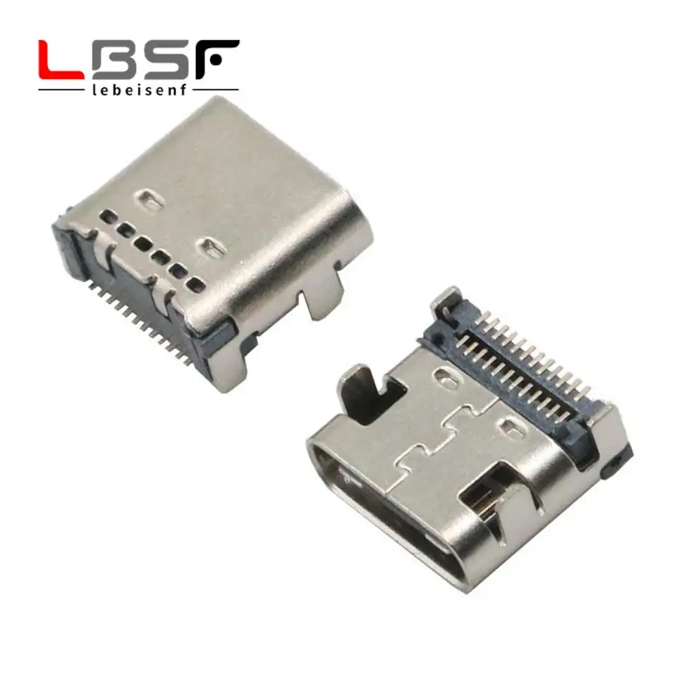 

100 шт., двухрядные патчи с разъемом типа C и 3,1 USB, 24 контакта