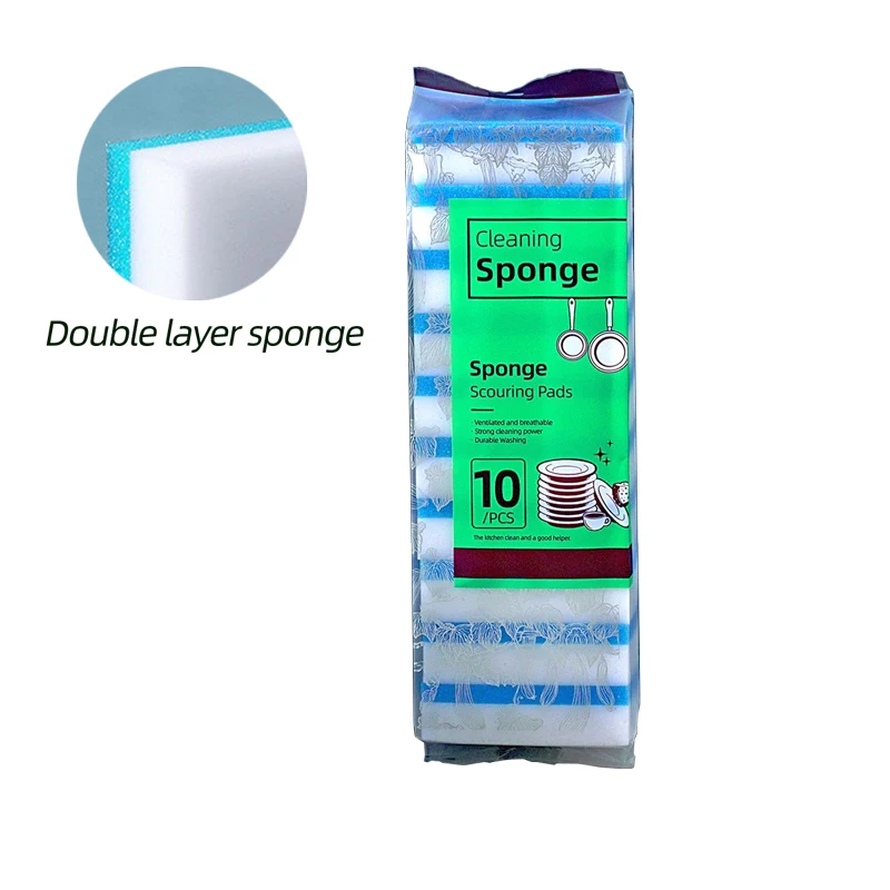 

Нано-губка меламиновая синяя для кухни