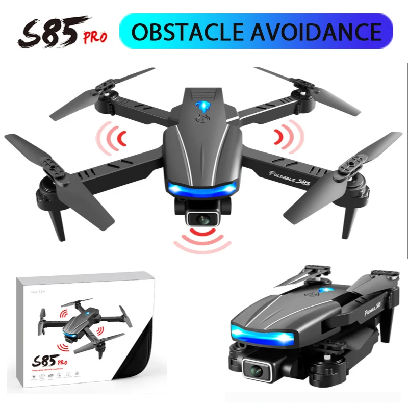 

S85 Intelligent Obstacle Avoidance Folding Aerial Photography Rc Drone 4k Dual Camera Quadcopter Toy Remote Control Aircraft