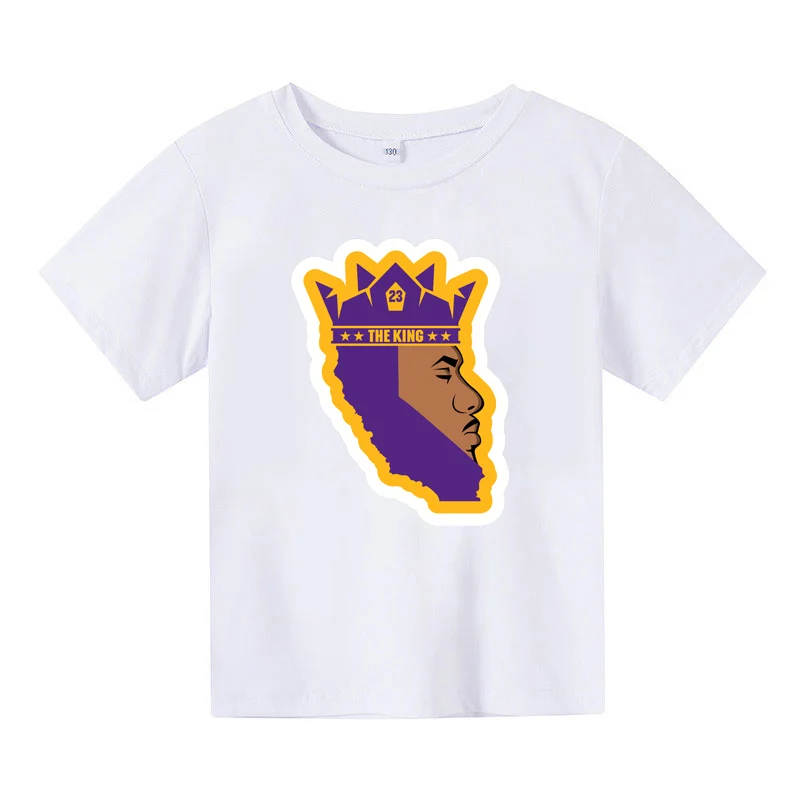 

23 Basketball Suit 4-12Y Boys T-shirt Suit Print Clothes Girls Boy 3D Sports Basketball Children Summer Clothing Kids Tshirt Top