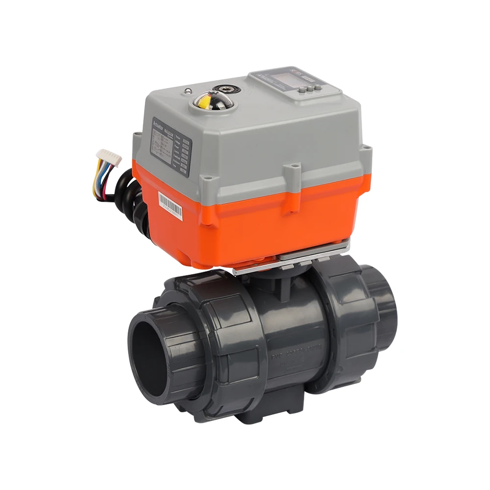 

110v 230v Electric Actuator Heating Automation 2 Way 4-20mA Electric Valve Actuated Industrial Valve