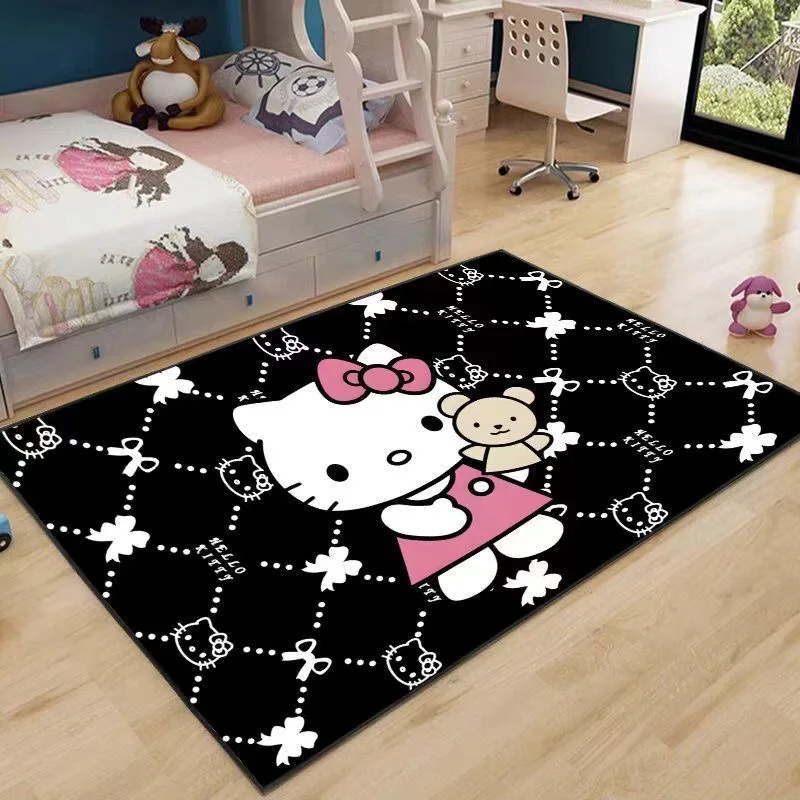 Мультяшный коврик с рисунком Hello Kitty для спальни стула прикроватный кухни ванной