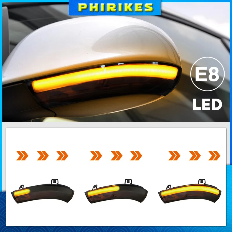 

2pcs For VW GOLF 5 GTI V MK5 Jetta Passat B5.5 B6 Sharan Superb EOS Dynamic LED Turn Signal Light Side Wing Mirror Indicator