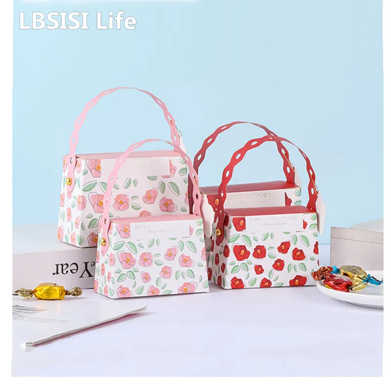 

Свадебные шоколадные пакеты LBSISI Life, 10 шт., конфеты, конфеты, день рождения, вечеринка для будущей мамы, сувениры для гостей, розовая коробка, Д...