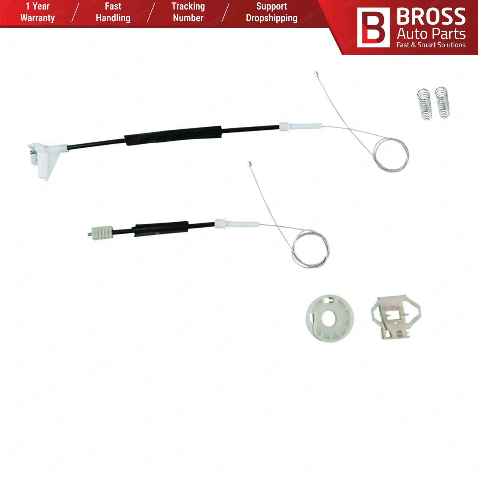 Запчасти для автомобилей Bross BWR444 комплект ремонта электростеклоподъемника