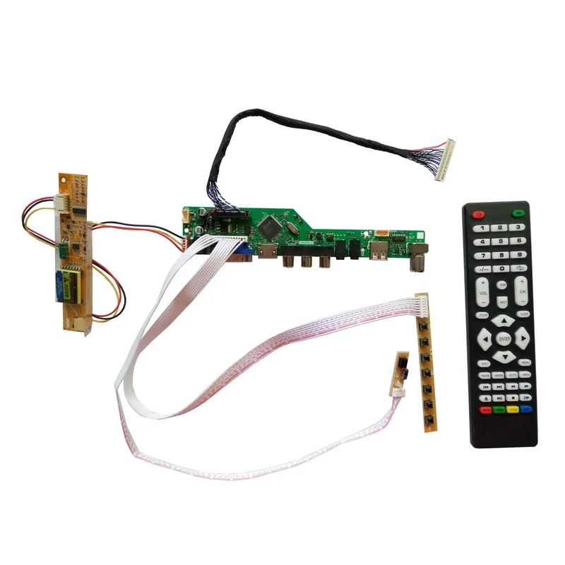 

HDMI-compatible USB AV VGA ATV PC LCD Controller Board for 15inch 1024x768 CLAA150XP01 2CCFL LVDS Monitor Kit