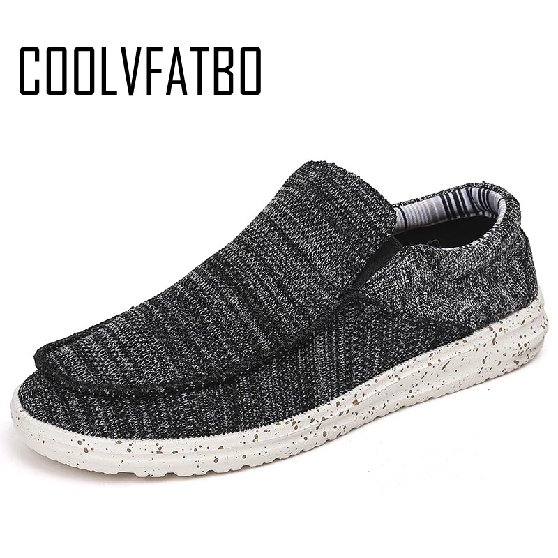 

COOLVFATBO New Arrival Summer Autumn Comfortable Casual Shoes Mens Canvas Shoes For Men Brand Fashion Flat Loafers Shoe Size 48