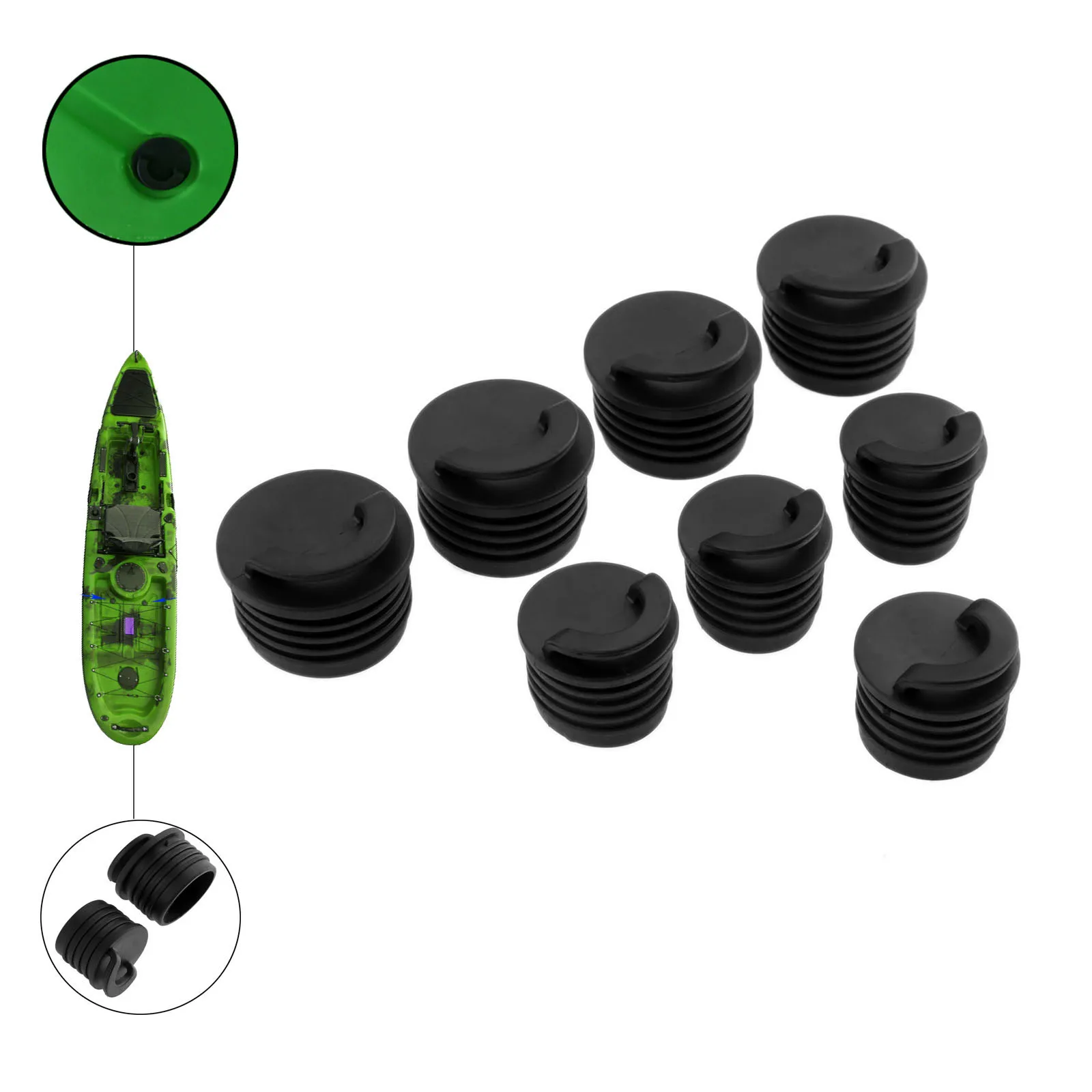 Canoe Marine Scupper Stopper Bungs Drain Holes Plugs Rafting Rowing Boats Accessories 3.5*3cm/4*3.5cm