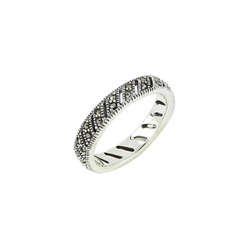 

Silver 925 Sterling Marcasite Ring