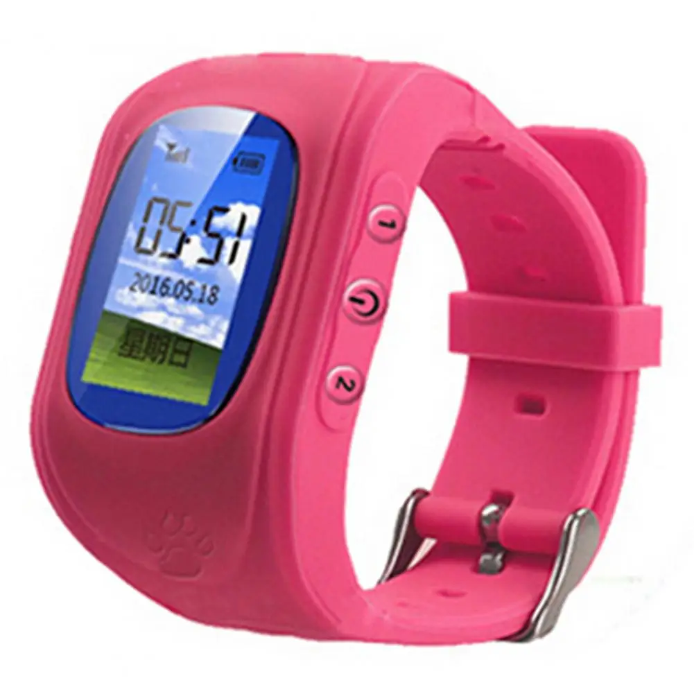 

Anti Lost Q50 LCD OLED Child GPS LBS SOS Smartwatch Traker Monitoring Positioning Kid Smart Watch For IOS Android Smart Phone