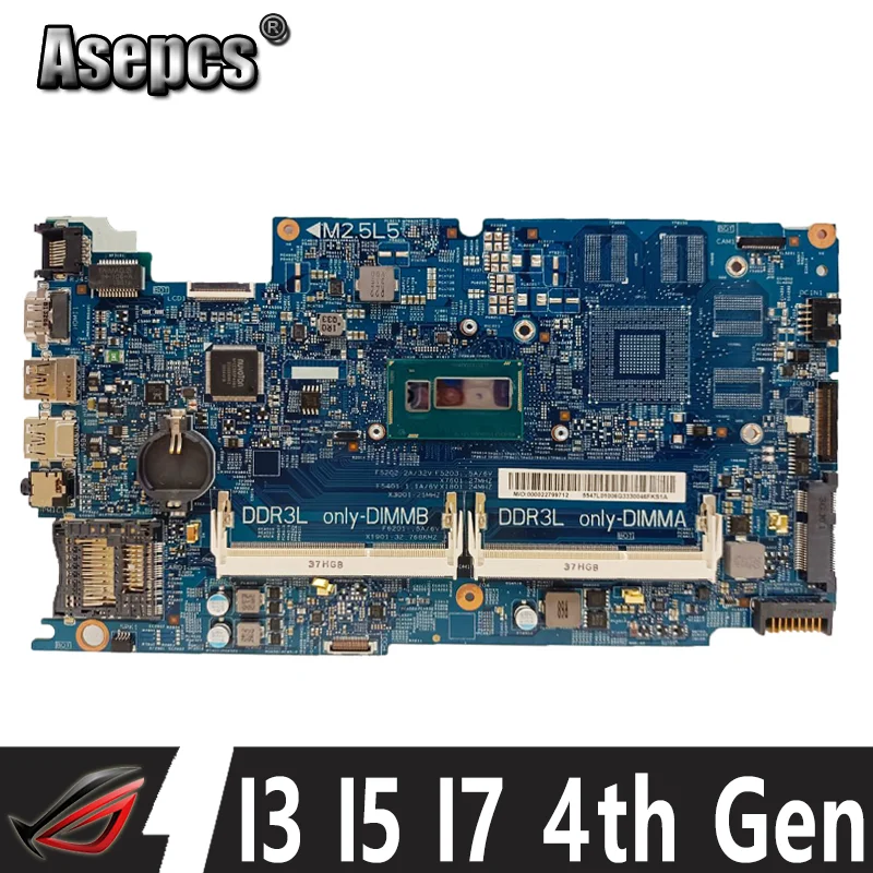 

12311-1 mainboard with I3 I5 I7 4th Gen CPU For DELL INSPIRON 15 7537 15R 7537 laptop motherboard CN-0C8YDH 0K58JN 0M1FGY