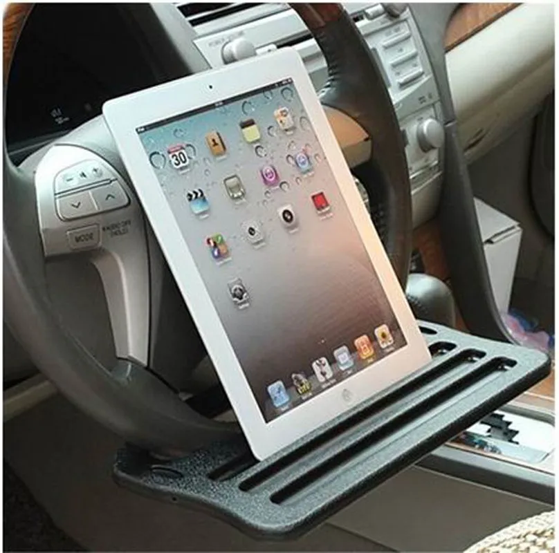 

Auto Steering Wheel Desk Laptop Tablet Pad Car Traveling Table Food Eating Fits Most Vehicles Steering Wheels