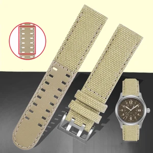 For Hamilton Khaki Field Watch h760250/h77616533/h70605963 H68201993 Watch Strap Genuine Leather Nyl