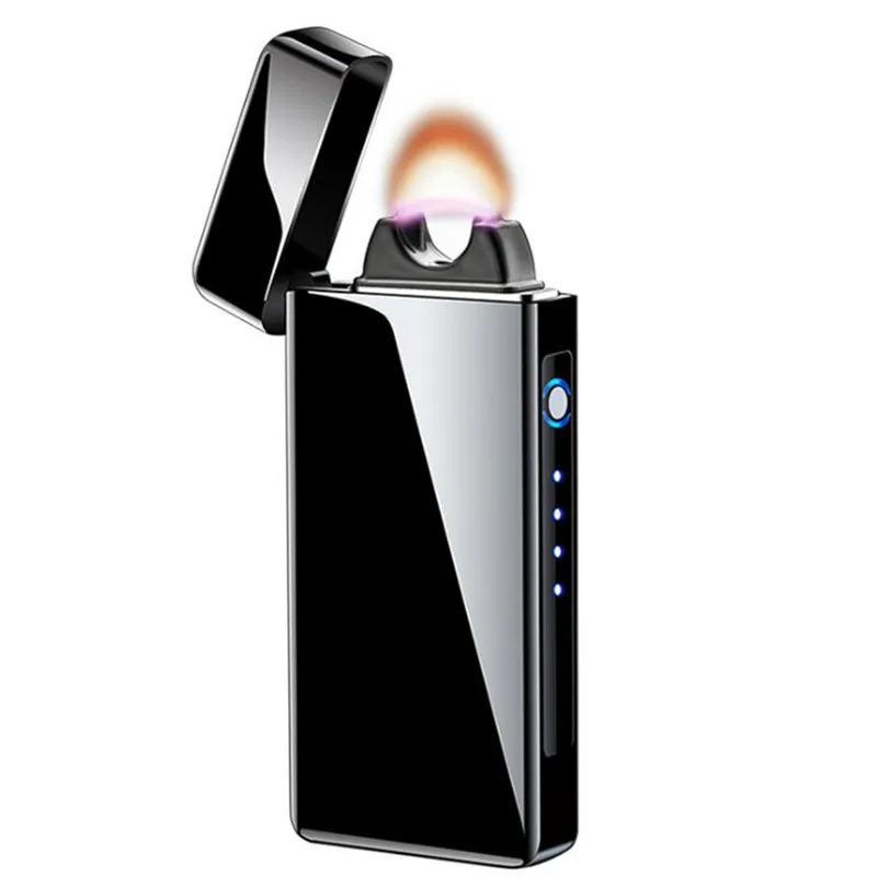 

USB-зажигалка, новинка, креативная ветрозащитная зажигалка с дуговым пламенем, USB Зажигалка для сигарет, зажигалка для сигар, плазменная элек...