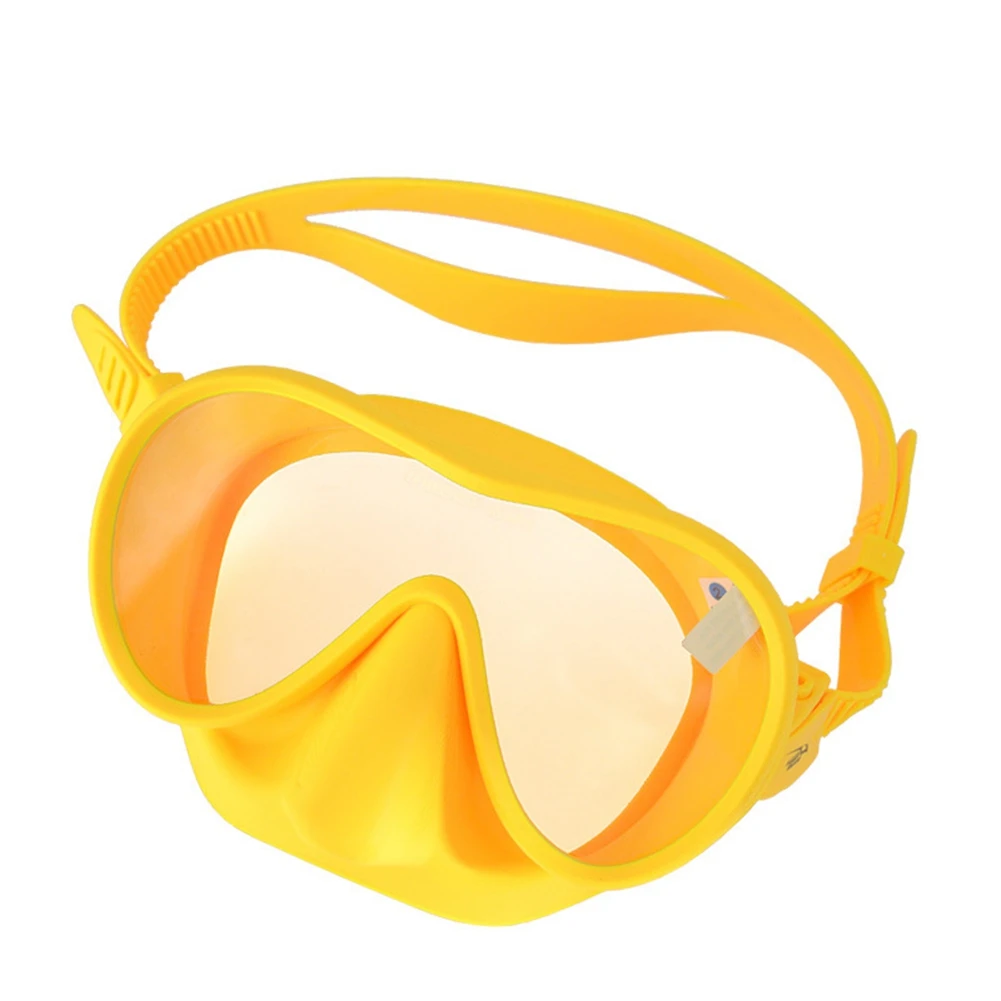 

KEEP DIVING Adult Panoramic Scuba Diving Mask, Tempered Glass Snorkeling Dive Mask,Premium Swim Goggles with Nose Cover,Yellow