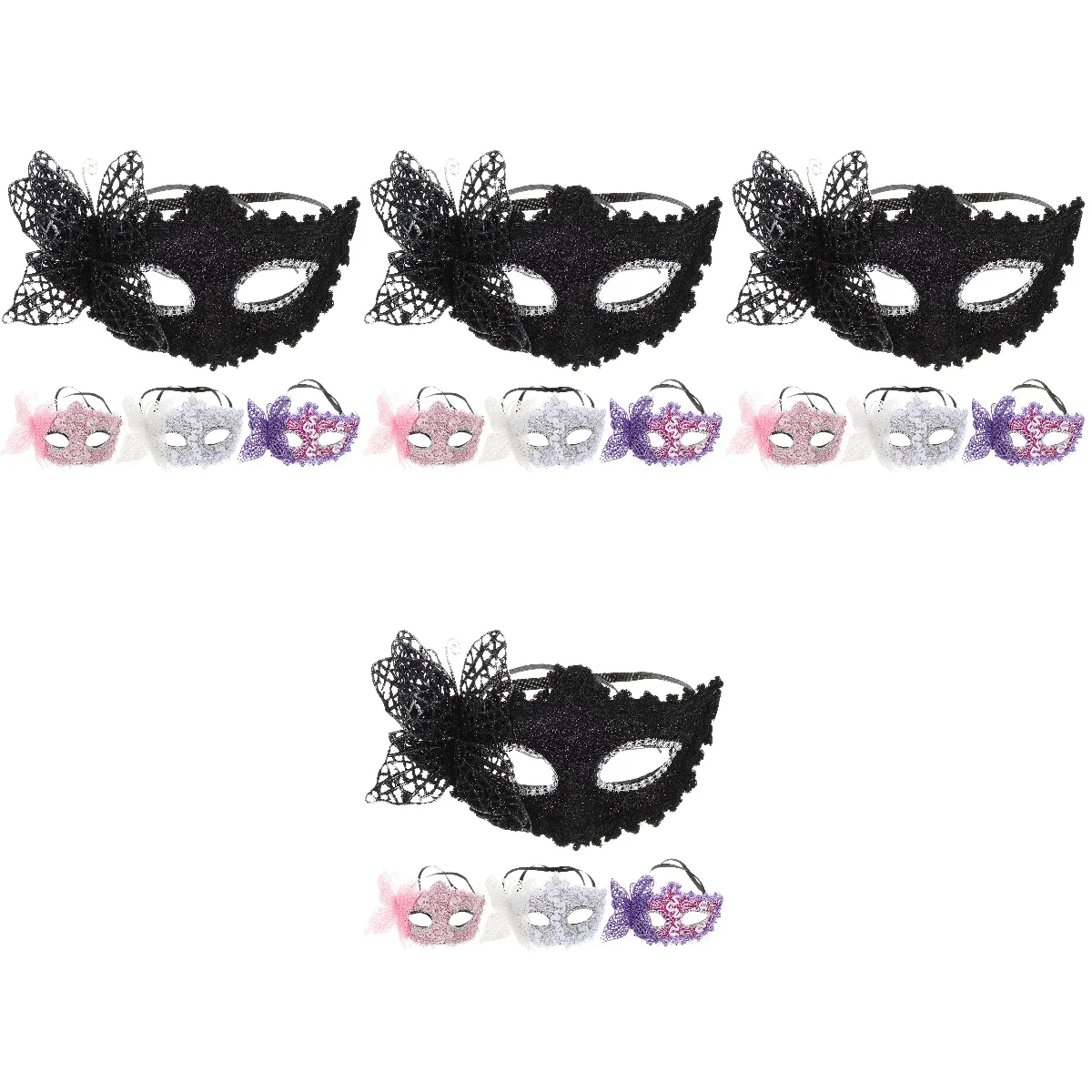 

16 Half-facial Party Masquerade Party Costume Party Props