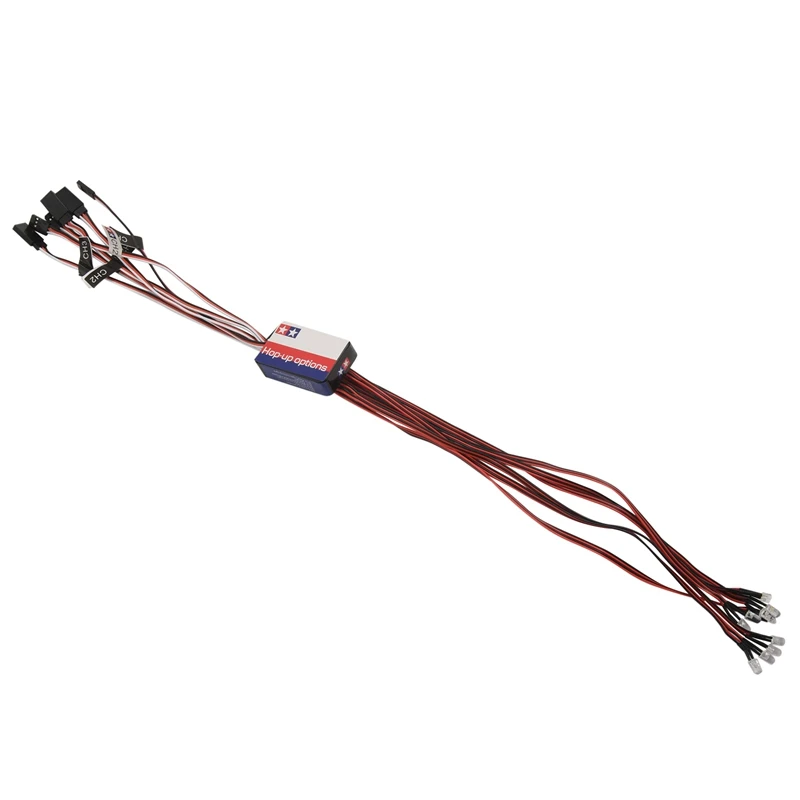 

12 Светодиодный светильник фонарей в комплекте, имитация рулевого тормоза, фонарик для моделей масштаба 1/10, Радиоуправляемый автомобиль Yokomo...