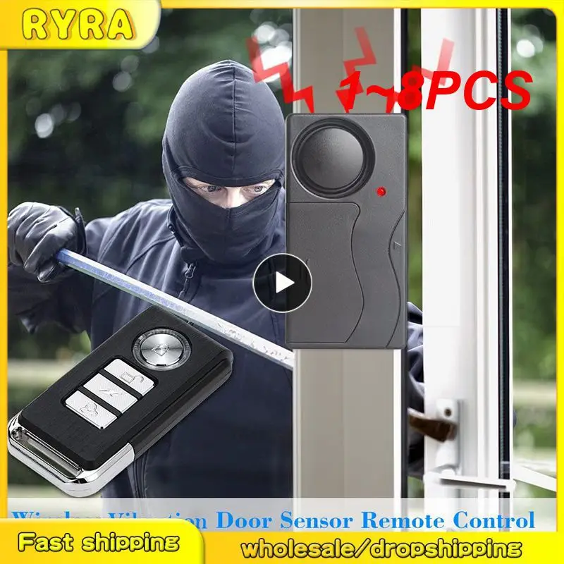 

1~8PCS Anchtek Anti-Theft Bike Alarm Waterproof Wireless Remote Control Alarm Vibration Sensor Warning System Alarma Moto