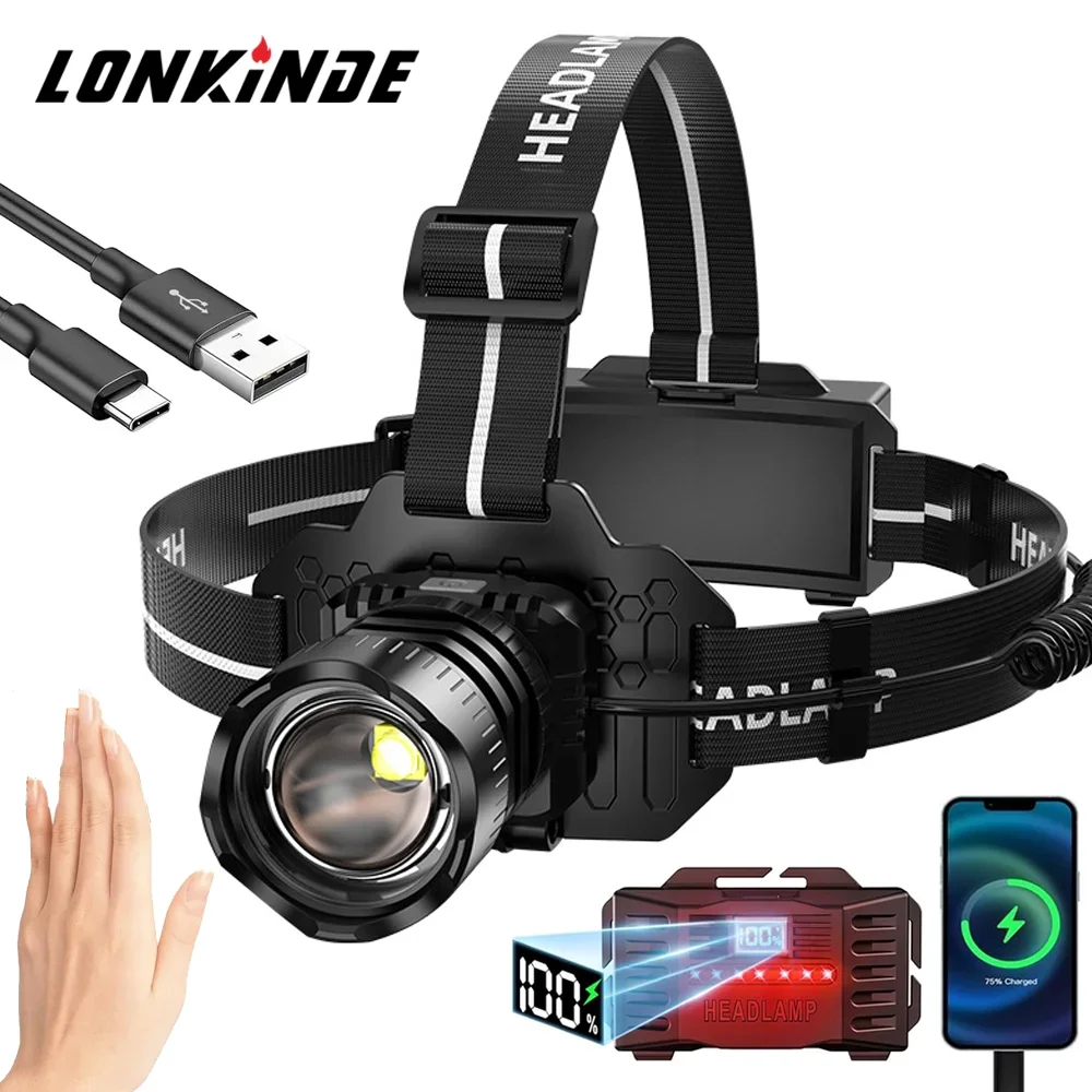 Фонарь с датчиком освещения 10000 лм