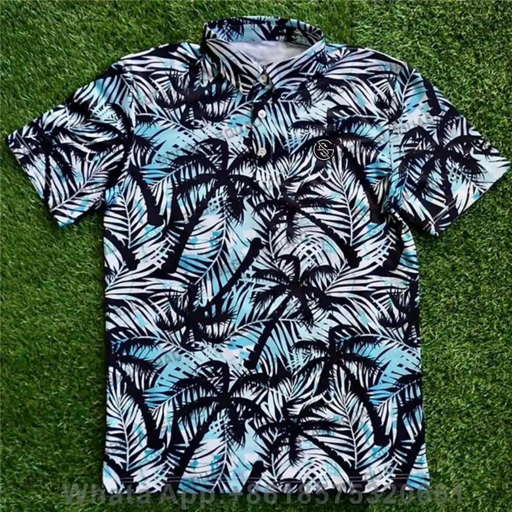 Men's Summer Golf Shirt Short Sleeves Quick Dry Breathable Casual Sports Shirt Wild Shirt Popsicle Tops F1 Racing Clothing